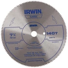 Irwin Tools Classic Series Steel Corded Circular Saw Blade, 7 1/4-INCH, 140T, .0 New. Price: $13.20.