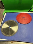 2-12 Miter Saw Blades 42 Tooth Diablo, 60 Hitachi Carbide Tip Used. Price: $35.00.