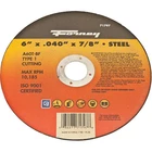 Forney Type 6 In. X 0.040 7/8 Steel Cut-off Wheel 71797 Pack 25 New. Price: $106.02.