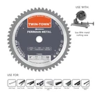Twin-town Inch 52 Teeth Dry Cut Steel And Ferrous Metal Cermet Saw Blade 5/8" New. Price: $20.00.