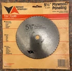 Vermont American "fire Tooth" Plywood/paneling 5.5" Saw Blade - Ships Free! New. Price: $19.99.