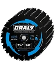 Craly Inch 7-1/4&APOS;&APOS;, 5/8 Arbor, 24T*10, Black New. Price: $100.29.
