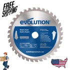 Evolution Power Tools Saw Blade Cutting Mild Steel 7-1/4 In. 40-TEETH 5800 Rpm New. Price: $49.90.