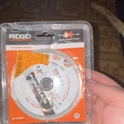 Ridgid 4.5 Diamond Saw Blade For Porcelain, Ceramic, Marble Cutting Open. Price: $12.99.