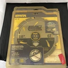 Irwin 10" 6T Fiber Cement Pcd Circular Saw Blade 4935624 (2 Pack) Open. Price: $54.99.