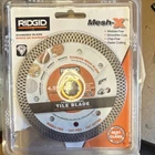 Ridgid Mesh-x HD-CM45P 4.5" Diamond Blade For Porcelain Ceramic Marble Granite New. Price: $17.00.