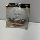 Black & Decker 73-007 73-047 73-037 Saw Blade, 7-1/4" Vintage Tool Value Pack New. Price: $27.24.