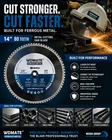 14INCH Metal Cutting Saw BLADE80TEETH Ferrous Steel New. Price: $59.99.