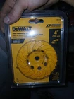 Dewalt DW4772T 4IN Turbo Diamond Cup Wheel 5/8-11 Arbor 14 Grit 15000RPM Used. Price: $20.69.