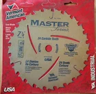 Vermont American Master Series 7 1/4" 24 Tooth Carbide Circular Saw Blade - Nos New. Price: $12.00.