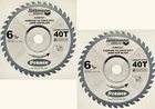 2PK JMC821 Carbide 6.5"D - 40T Jamb Saw Replacement Blades Comparable Crain New. Price: $58.92.