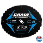 Craly 14 Inch 120 Teeth Aluminum And Non-ferrous Metal Cutting Circular Saw New. Price: $94.33.
