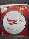 Milwaukee 14" Circular Saw Blade Metal & Stainless Cutting Dry 48-40-4505 Open. Price: $100.00.