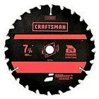 Craftsman Carbide Circular Saw Blade 1/4 Inch 24T Framing Chn 37669 New. Price: $24.97.