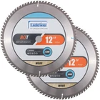 Luckyway 12 Inch Miter Saw Blade With 80T(2-PACK), Black New. Price: $64.51.