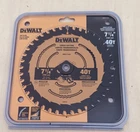 Dewalt DWA171440 1/4 Tooth Circular Saw Blade Cross Cutting New Pack. Price: $18.90.