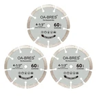 3PACK 4-1/2-INCH 60-GRIT Diamond Compact Circular Saw Blade With 3/8-INCH Arbor, New. Price: $25.87.