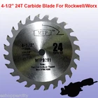 4-1/2" Inch Carbide Circular Saw Blade For Rockwell RK3441K Worx RW9281 Tct Wood New. Price: $8.75.