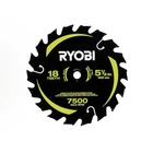 Ryobi 5-1/2 In. 18T Thin Kerf Carbide Circular Saw Blade New. Price: $11.73.