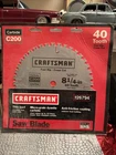 Craftsman Saw Blade 40 Tooth New. Price: $29.99.