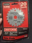 Craftsman Cordless Circular Saw Blade C200 - Carbide Tooth Fast Cut 3/8" New. Price: $14.99.