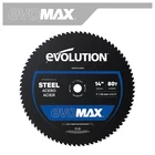 Evolution EVOMAX14ST In. 80T Professional Grade Mild Steel Cermet Blade Used. Price: $150.00.