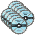 Keentech 7-1/4 Inch Circular Saw Blade 24T By 5/8" Bore For Cutting... Fast Ship New. Price: $53.99.
