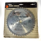 New Black & Decker 7-1/4" Professional 40 Teeth Carbide-tipped Saw Blade #73-374. Price: $24.95.