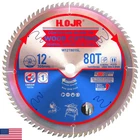 Hojr Circular Saw Blades Woodworking Ta SERIES12 80 Tooth Arbor Fine New. Price: $108.05.