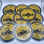 Lot Of 10- New Dewalt Toughtrack 7-1/4IN Circular Saw Blade 24T DWA171424. Price: $74.96.