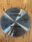 Saw Blade 7 1/4" 150 Teeth Plywood New Tool Shop Particle Board Hard/softwoods. Price: $11.99.
