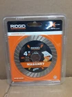 RIDGID4" Masonary Diamond Blade 1010339148 New. Price: $15.00.
