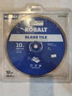 New Kobalt 1615980 10" Glass Tile Wet Diamond Saw Blade 5/8" Arbor. Price: $39.00.