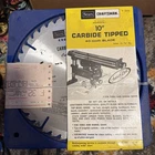 Vintage Sears / Craftsman 10 Inch 40 Tooth Carbide Tipped Cut-off Blade 9-3255 New. Price: $45.00.
