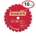 Freud D0624A 6-1/2" X 24T 5/8" Diablo Framing Saw Blade (10PK) New. Price: $100.45.