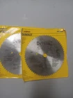 Dewalt Industrial Steel Circular Saw Blades 7-1/4 Non-ferrous Silver 2-PACK New. Price: $25.00.