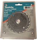 New Makita 3-3/8-INCH 20 Tooth Atb Carbide Tipped Saw Blade With 15MM Arbor Look. Price: $30.08.