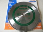 Oshlun 12" 96T Miter Saw Blade SBW-120096 New. Price: $70.25.