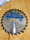 Oldham Fast Combination Steel Circular Saw Blade 7 1/4" 26 Tooth Open. Price: $19.99.