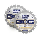 New - Irwin Marathon 6 1/2" 18T Construction Saw Blade. Price: $11.25.