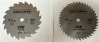 7-1/4" Craftsman Steel Saw Blades 2-PACK (1-FAST Cut 20TH) (1-GEN. Pur. 40TH) New. Price: $6.00.