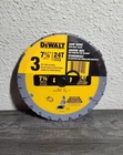 Dewalt Saw Blades Carbide Framing 7-1/4" 24T 3PK #N463034 DW3178 Brand New. Price: $13.00.