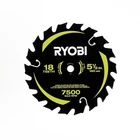 Ryobi (5-1/2 In. 18T) Thin Kerf Carbide Circular Saw Blade Softwood, Plywood, New. Price: $8.99.