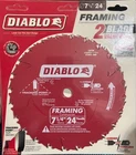 (10 Pack) Diablo D0724 1/4" X Tooth Atb Carbide Framing Saw Blade Freud New. Price: $100.00.