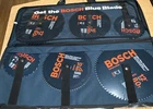 6 Bosch Circular Carbide Fine Crosscut Blades! 2-12 ,2-10 ,2-7/14 W/ Carry Case New. Price: $249.99.