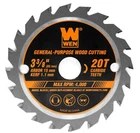 Wen BL0320 3-3/8" 20-TOOTH Woodworking Saw Blade For Compact & Mini Circular New. Price: $8.99.