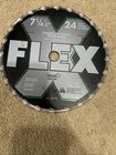 Flex Framing Wood Circular Saw Blade 24T 7 1/4 New. Price: $14.00.