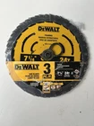Dewalt Circular Saw Blade, 1/4 Inch, Tooth, Wood Cutting, Pack DWA1714243 New. Price: $18.00.