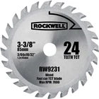 Rockwell RW9231 Circular Saw Blade, 3-3/8 Dia, 24-TEETH, Carbide Cutting Edge New. Price: $32.17.