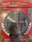 Milwaukee Circular Saw Blade, 5 3/8IN. Dia., 30 Tooth, Ferrous Metal Cutting, New. Price: $28.00.